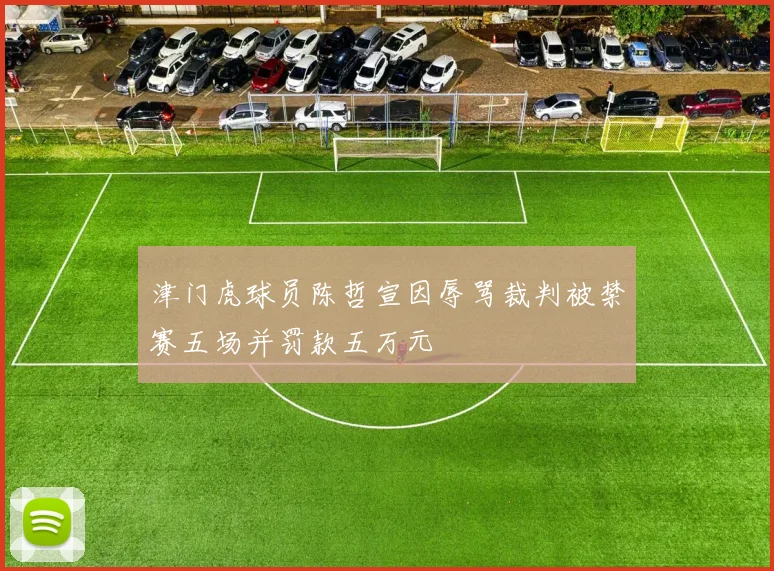 津门虎球员陈哲宣因辱骂裁判被禁赛五场并罚款五万元